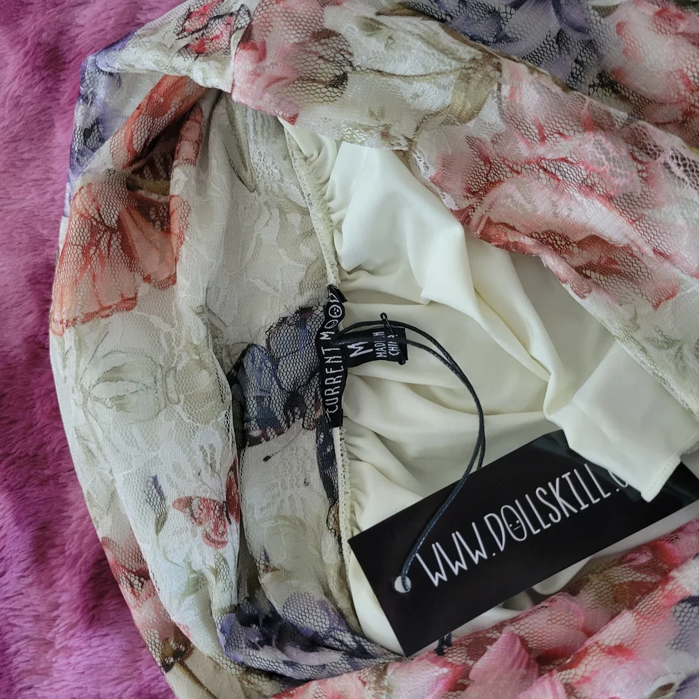 Floral Ruffle Mini Skirt - Picture 4 of 4